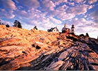 new england lighthouses note card